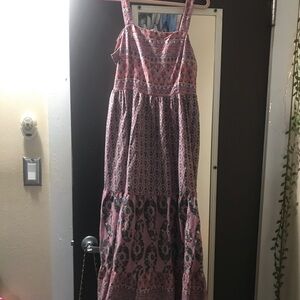 Knox Rose Pink and Purple Maxi Sundress